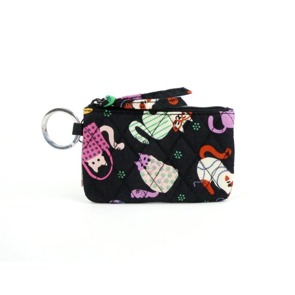 Vera Bradley Herding Cats Cotton Zip Id Case NWT - Picture 1 of 2